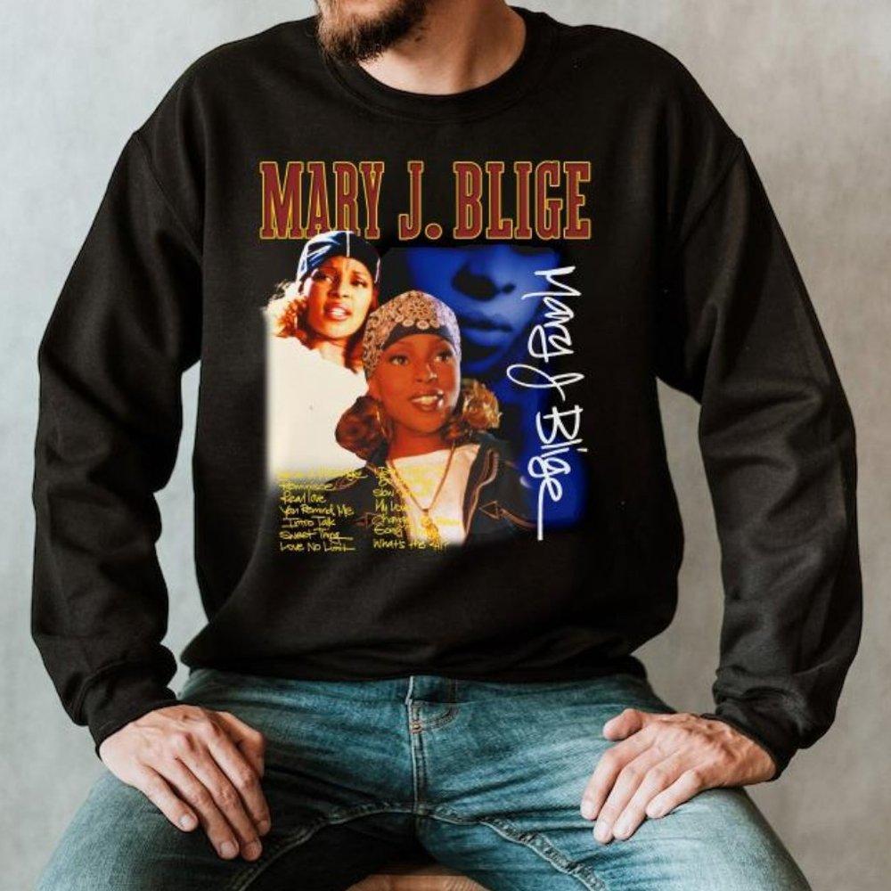 Mary J Bliger Sweater, Good Morning Gorgeous Tour Black Sweatshirt
